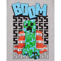 Grey - Pack Shot - Minecraft Boys Boom T-Shirt