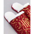 Red-Golden Yellow - Close up - Harry Potter Girls Embroidered Slippers