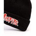 Black - Close up - Misfits Logo Beanie