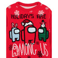 Red-Black-White - Lifestyle - Among Us Childrens-Kids Christmas Sweatshirt