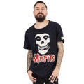 Black - Back - Misfits Unisex Adult Skull T-Shirt