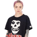 Black - Lifestyle - Misfits Unisex Adult Skull T-Shirt