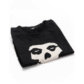 Black - Pack Shot - Misfits Unisex Adult Skull T-Shirt