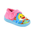 Pink-Blue-Yellow - Front - Baby Shark Girls Slippers