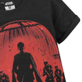Vivid Red-Black - Side - Star Wars: Rogue One Boys Foil T-Shirt
