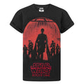 Vivid Red-Black - Front - Star Wars: Rogue One Boys Foil T-Shirt