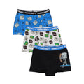 Grey-Blue-Black - Front - Minecraft Boys Boxer Shorts Set (Pack of 3)
