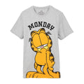 Grey-Black-Yellow - Back - Garfield Mens Monday Long Pyjama Set