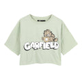 Green-Cream - Back - Garfield Womens-Ladies Coffee Long Pyjama Set