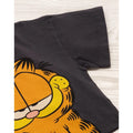 Black-Orange - Back - Garfield Girls Crop T-Shirt