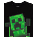 Black - Pack Shot - Minecraft Childrens-Kids Creeper Inside T-Shirt