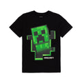 Black - Front - Minecraft Childrens-Kids Creeper Inside T-Shirt