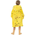 Yellow - Back - Pokemon Childrens-Kids Pikachu Oversized Hoodie Blanket