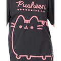 Charcoal Grey-Pink - Lifestyle - Pusheen Womens-Ladies Oversized T-Shirt Dress