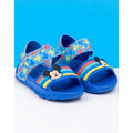 Blue - Side - Disney Childrens-Kids Mickey Mouse Sandals