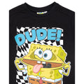 Black-White-Yellow - Side - SpongeBob SquarePants Childrens-Kids Dude T-Shirt