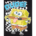 Black-White-Yellow - Lifestyle - SpongeBob SquarePants Childrens-Kids Dude T-Shirt