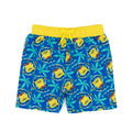 Blue-Yellow - Front - SpongeBob SquarePants Boys Repeat Print Swim Shorts