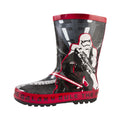 Black-Red - Back - Star Wars Boys Rule The Galaxy Kylo Ren Wellington Boots
