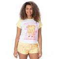 Multicoloured - Front - SpongeBob SquarePants Womens-Ladies Short-Sleeved Pyjama Set