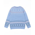 Blue - Back - Lilo & Stitch Childrens-Kids Knitted Christmas Jumper