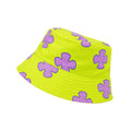Yellow-Purple - Side - SpongeBob SquarePants Childrens-Kids Reversible Bucket Hat