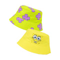 Yellow-Purple - Front - SpongeBob SquarePants Childrens-Kids Reversible Bucket Hat