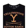 Black - Side - Yellowstone Mens Dutton Ranch T-Shirt