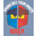 Blue - Side - Lego Ninjago Boys Ninja Short-Sleeved T-Shirt