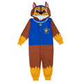 Blue-Brown-Yellow - Front - Paw Patrol Childrens-Kids Chase All-In-One Nightwear