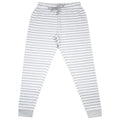 Grey - Front - Unisex Adult Striped Lounge Pants