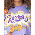 Purple - Pack Shot - Rugrats Womens-Ladies All-Over Print Short Pyjama Set