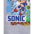 Grey Marl - Side - Sonic The Hedgehog Childrens-Kids Sonic T-Shirt