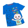 Blue - Lifestyle - Cocomelon Baby Boys Let´s Have Fun Baby JJ Short-Sleeved T-Shirt