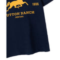 Navy - Side - Yellowstone Mens Dutton Ranch Logo Short-Sleeved T-Shirt