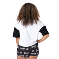 Black-White - Lifestyle - Barbie Womens-Ladies Short Pyjama Set