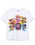 White - Front - Paw Patrol: The Mighty Movie Childrens-Kids Logo T-Shirt