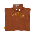 Brown - Back - The Gruffalo Childrens-Kids Towel Poncho