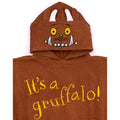 Brown - Side - The Gruffalo Childrens-Kids Towel Poncho