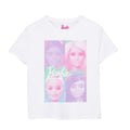 White-Pink-Purple - Front - Barbie Girls Colour Block T-Shirt