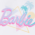 White - Side - Barbie Womens-Ladies Palm Tree T-Shirt