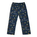 Navy-Brown - Side - Yellowstone Mens Logo Pyjama Set
