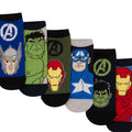 Multicoloured - Back - Marvel Avengers Boys Characters Socks (Pack of 6)