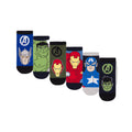 Multicoloured - Front - Marvel Avengers Boys Characters Socks (Pack of 6)