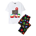 Black-White - Front - South Park Mens Logo Pyjama Set