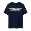 Blue - Front - Top Gun Mens Maverick Logo Back Print T-Shirt