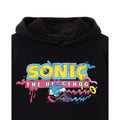 Black - Back - Sonic The Hedgehog Mens Psychedelic Logo Hoodie