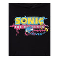 Black - Side - Sonic The Hedgehog Mens Psychedelic Logo Hoodie