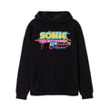 Black - Front - Sonic The Hedgehog Mens Psychedelic Logo Hoodie