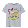 Grey Marl - Front - SpongeBob SquarePants Girls F Is For Friends T-Shirt